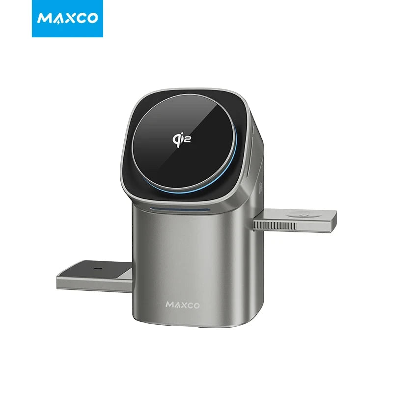 Qi2 Magnetic Wireless Charger Fast Charger 3-in-1 Intelligent Fast